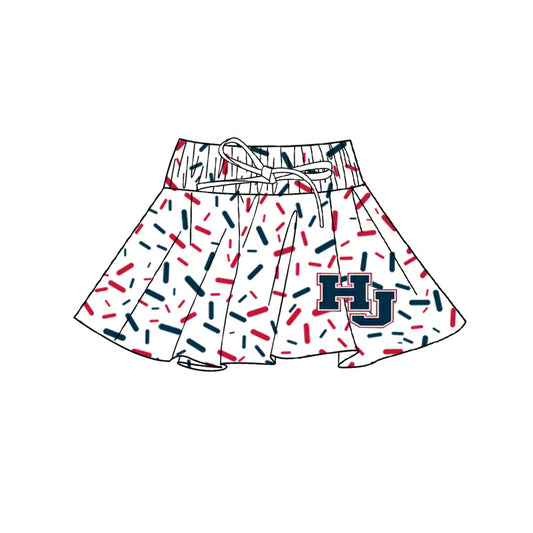 Preorder(moq 5) Baby Girls White HJ Team Skort Shorts Bottoms