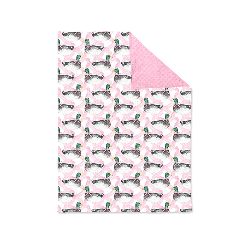 Baby Girls Ducks Minky Blankets preorder(moq 5)