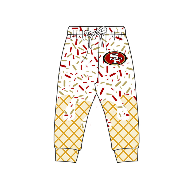 Preorder (moq 5)Baby Boys Drip Sprinkles SF Team Jogger Pants Bottom