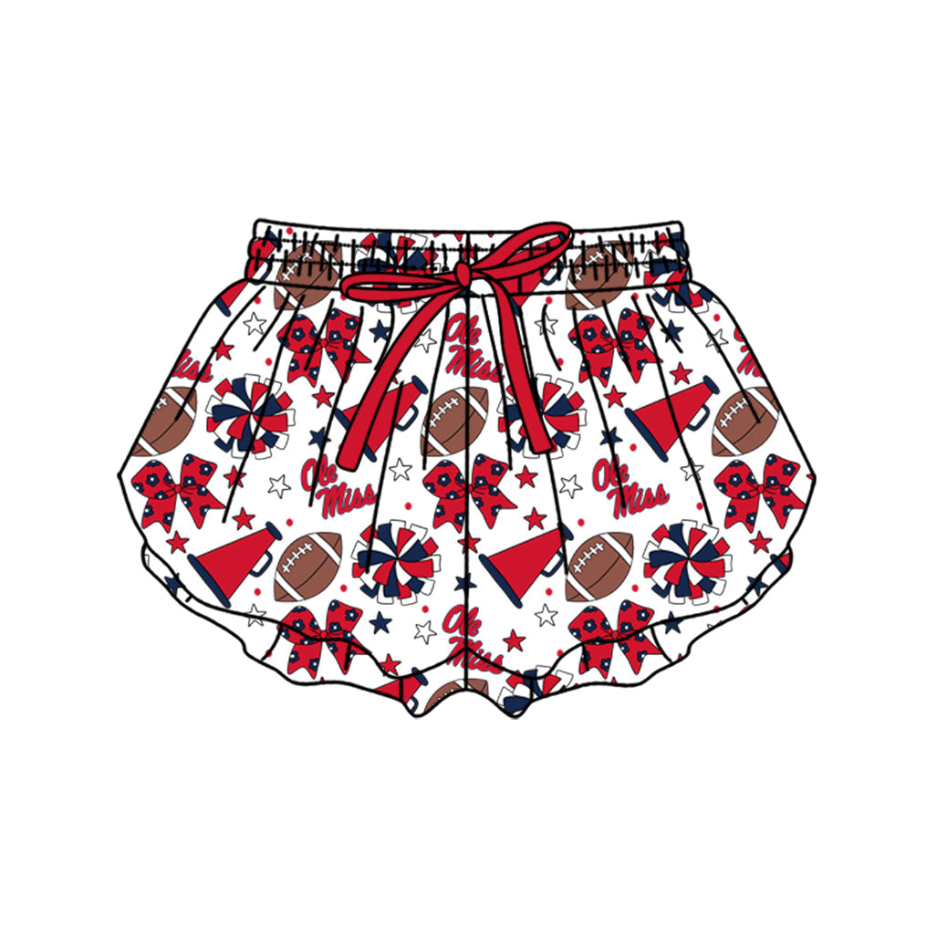 Preorder (moq 5)Baby Girls Bows Stars Footballs Team Butterfly Shorts Bottom