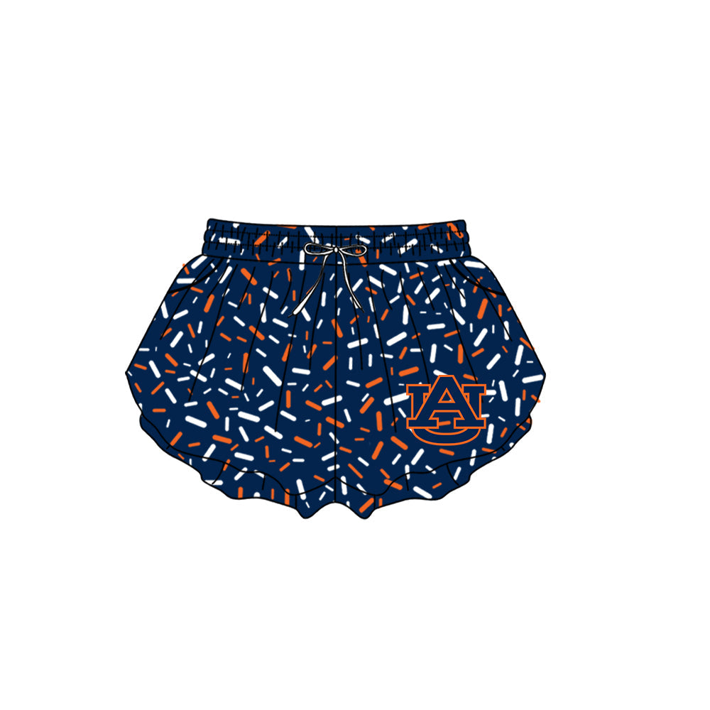 Preorder (moq 5)Baby Girls Navy Sprinkles AU Butterfly Shorts Bottom