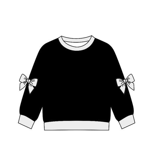 Preorder (moq 5)Baby Girls Bows Long Sleeve T-shirts Top