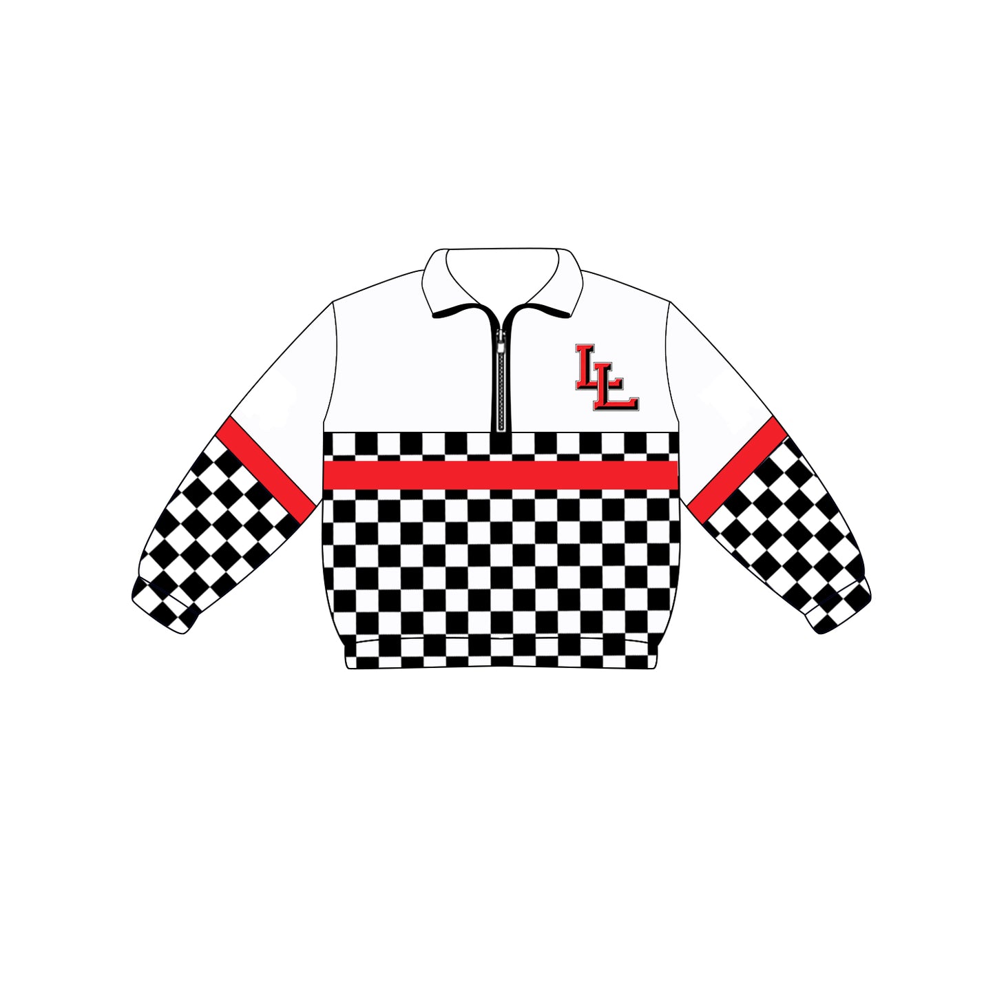 Preorder (moq 5)Baby Boys Long Sleeve Team Zip Pullovers Tops