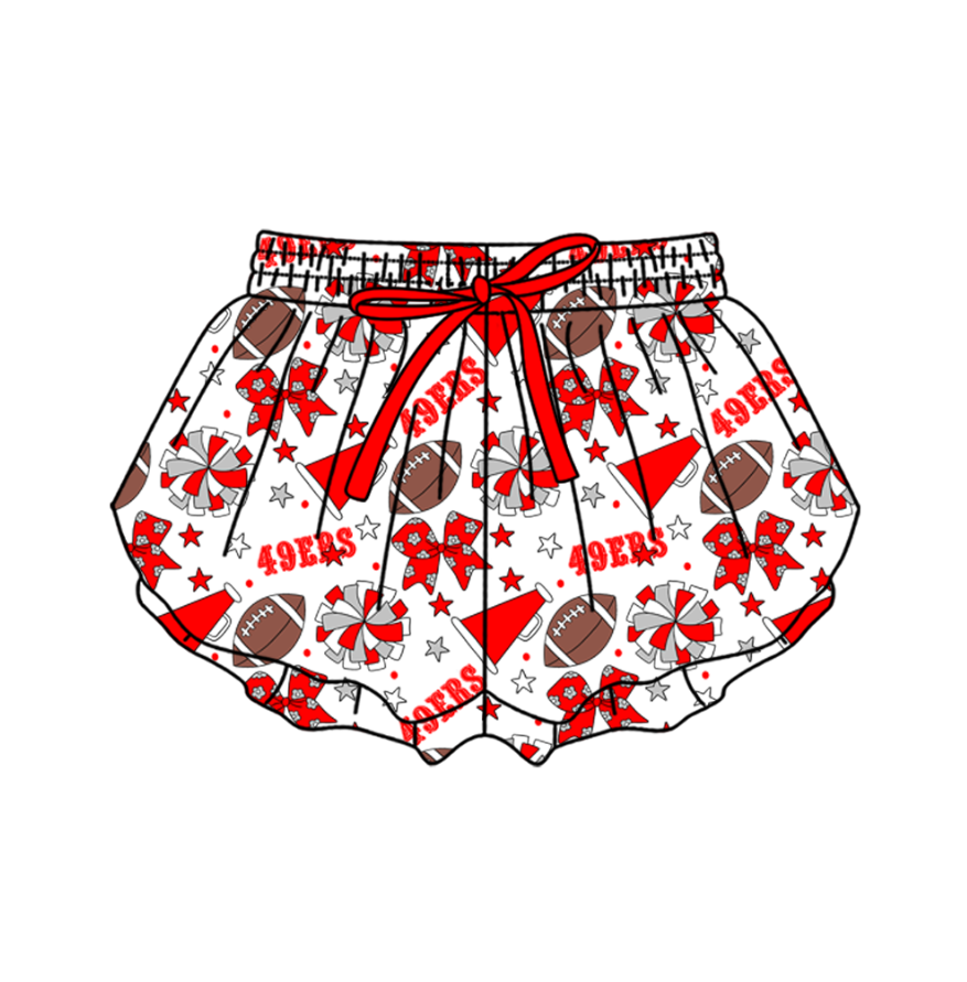 Preorder (moq 5)Baby Girls Bows Stars Footballs Team Butterfly Shorts Bottom