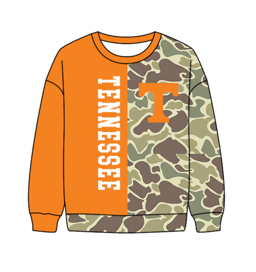 Preorder(moq 5) Baby Boys Long Sleeve Camo T T-shirts Top