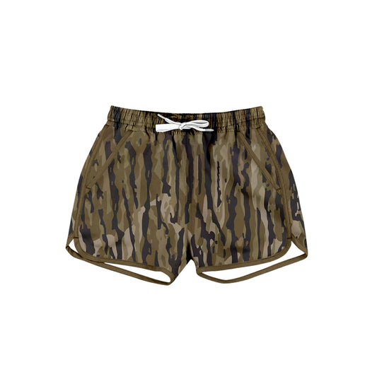 Preorder moq 5 Baby Girls Southern Olive Camo Shorts Bottom