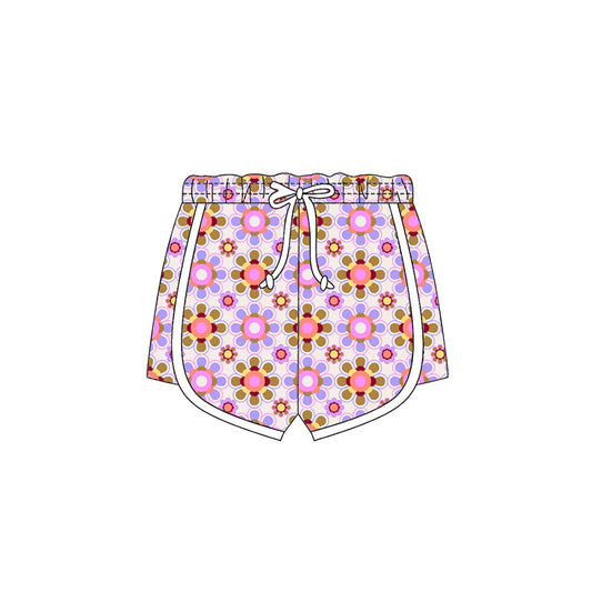 Preorder (moq 5)Baby Girls Colorful Flowers Shorts Bottom