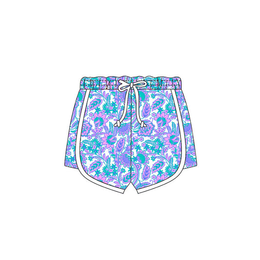Preorder (moq 5)Baby Girls Colorful Flowers Shorts Bottom