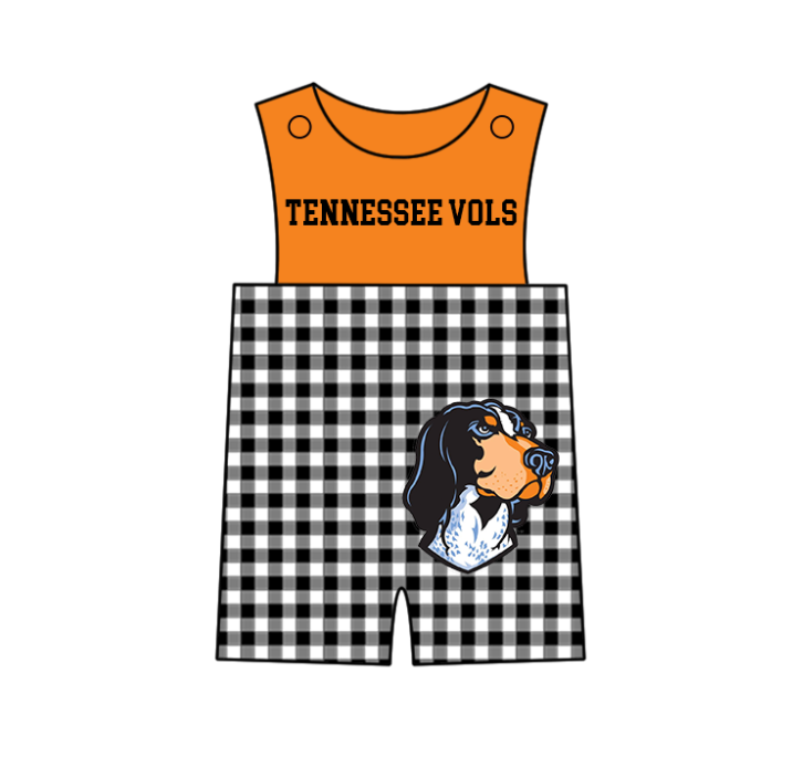 Preorder (moq 5)Baby Boys Sleeveless Tennessee Vols Shorts Rompers