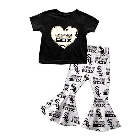 Baby Girls Baseball Team 13 Shirt Bell Pants Clothes Sets preorder(moq 5)