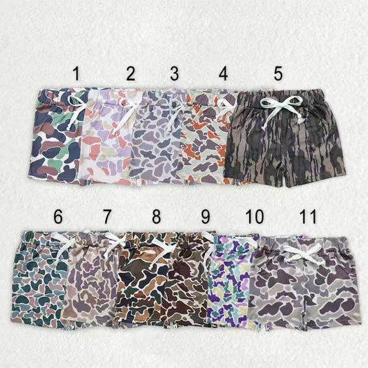 Sibling 11 Colors Baby Boys Southern Camo Pockets Shorts Bottom(shorter)