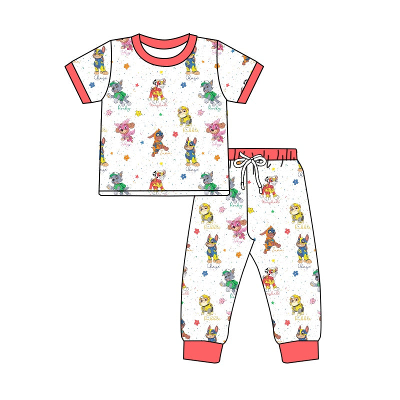 Baby Boys Cartoon Dogs Shirt Pants Pajamas Clothes Sets order preorder (moq 5)