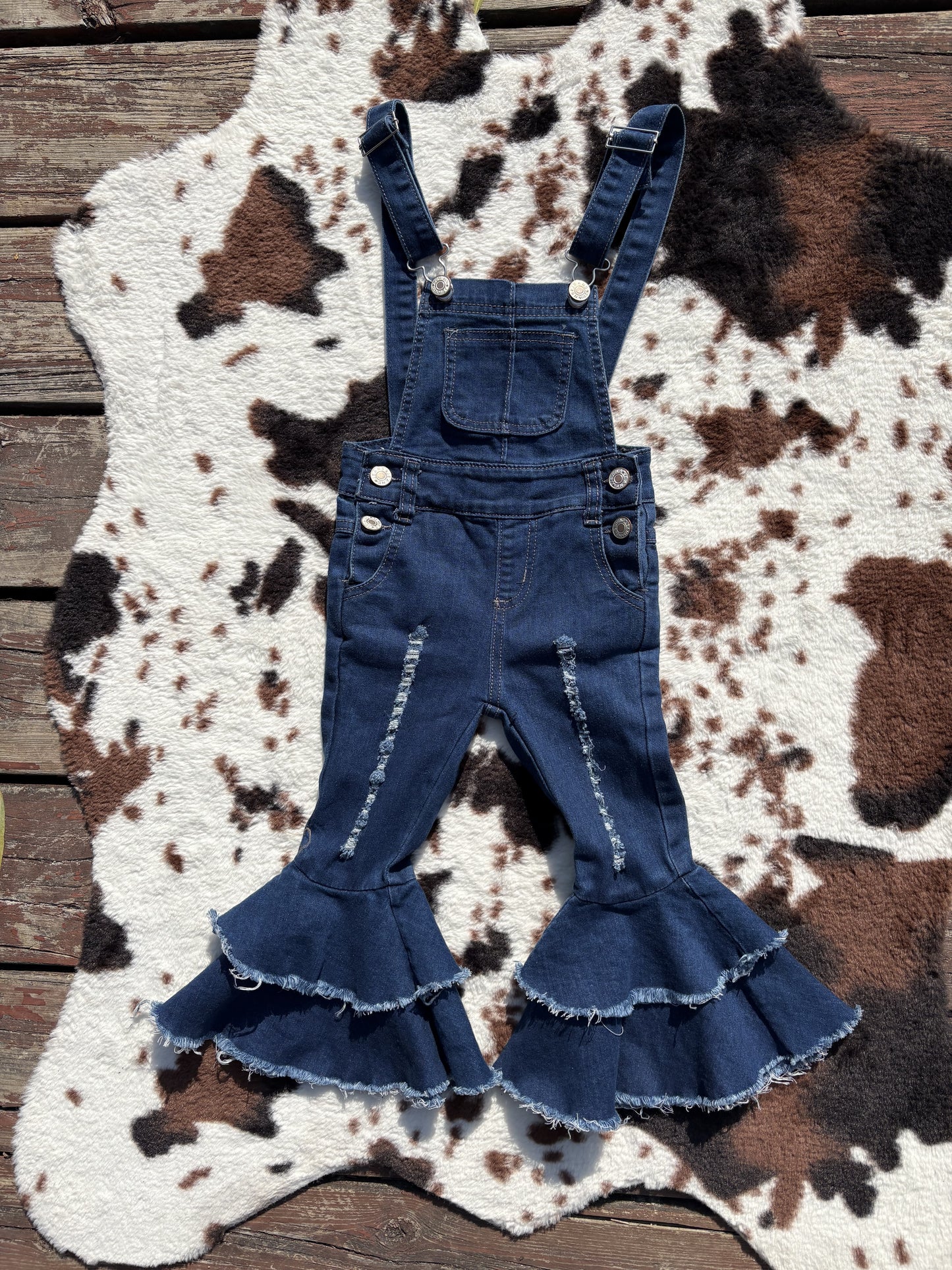 Denim Overall Baby Girls Bib Jumpsuits