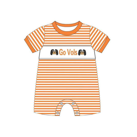 Baby Infant Girls Go Vols Team Short Sleeve Rompers preorder split order May 20th