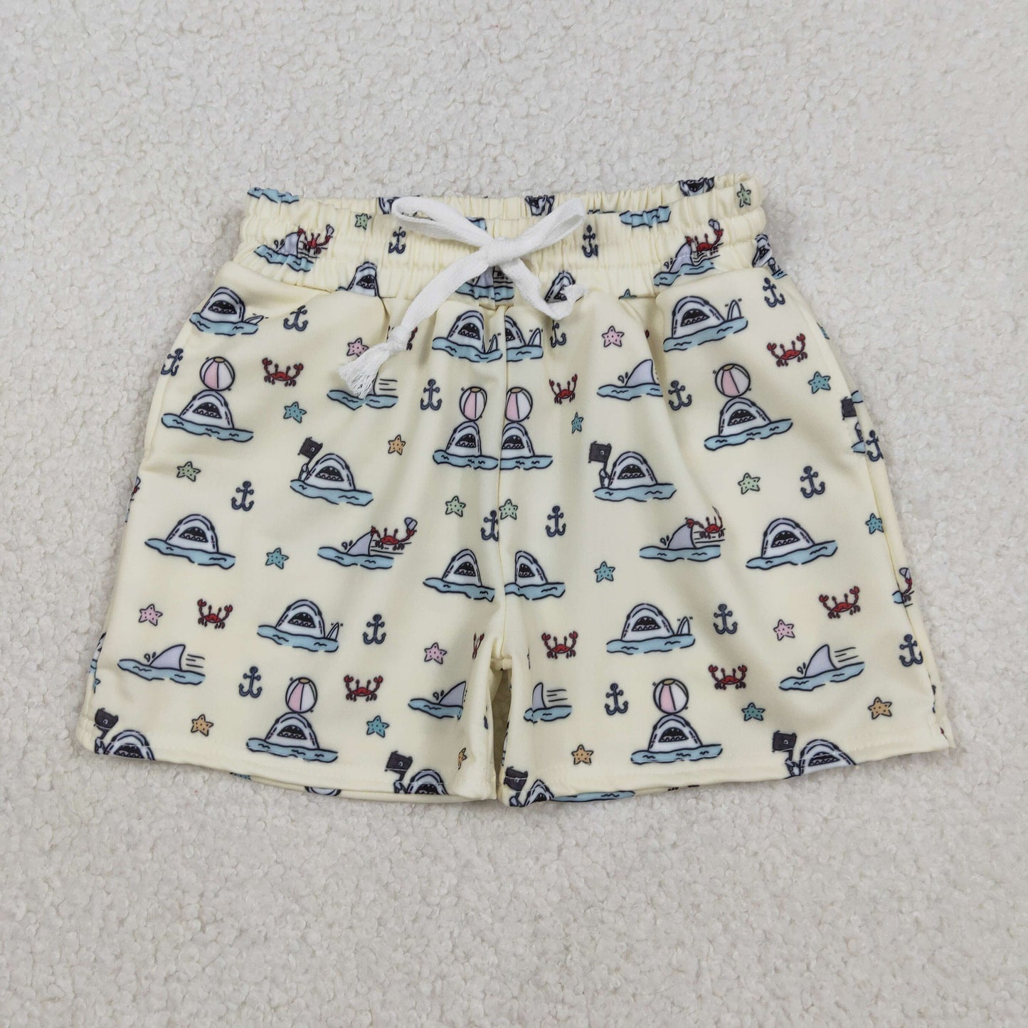 Baby Boys Sea Starfishes Crabs Swimming Trunks Bottom