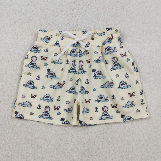 Baby Boys Sea Starfishes Crabs Swimming Trunks Bottom