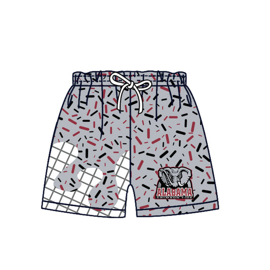 Preorder (moq 5)Baby Boys Grey Sprinkles Alabama Elephants Shorts Bottom