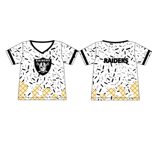 Preorder moq 5 Baby Boys Raiders Team drips Tee Shirts Tops