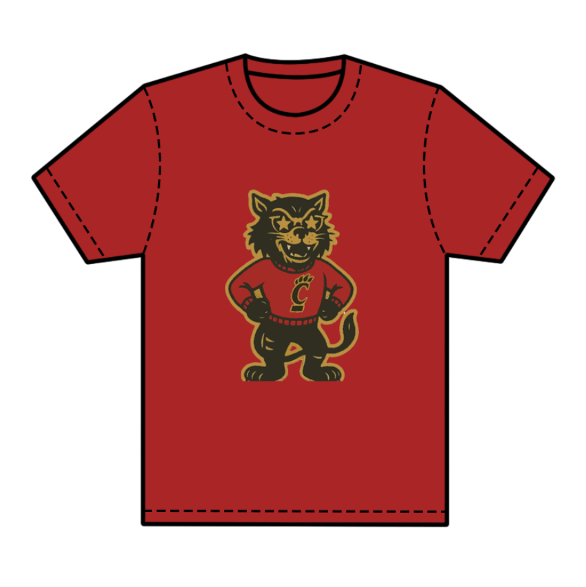 preorder(moq 5) Baby Boys Red Short Sleeves Cats C Team Tee Shirts Tops