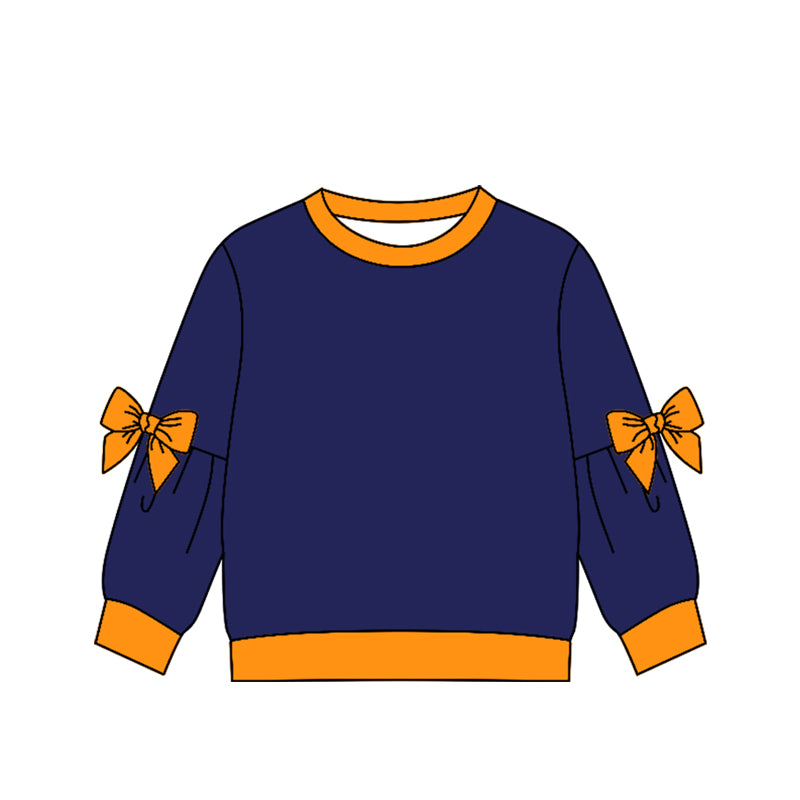 Preorder (moq 5)Baby Girls Bows Long Sleeve T-shirts Top