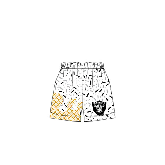 Preorder moq 5 Baby Boys Raiders Team drips Shorts Bottoms