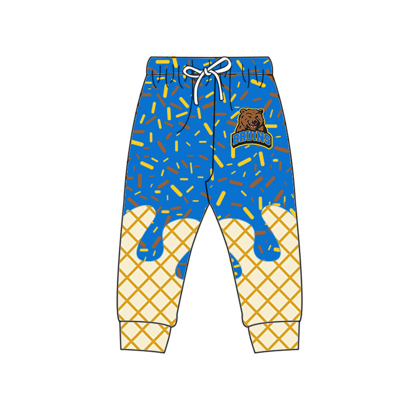 Preorder (moq 5)Baby Boys Drip Sprinkles UCLA Bruins Team Jogger Pants Bottom