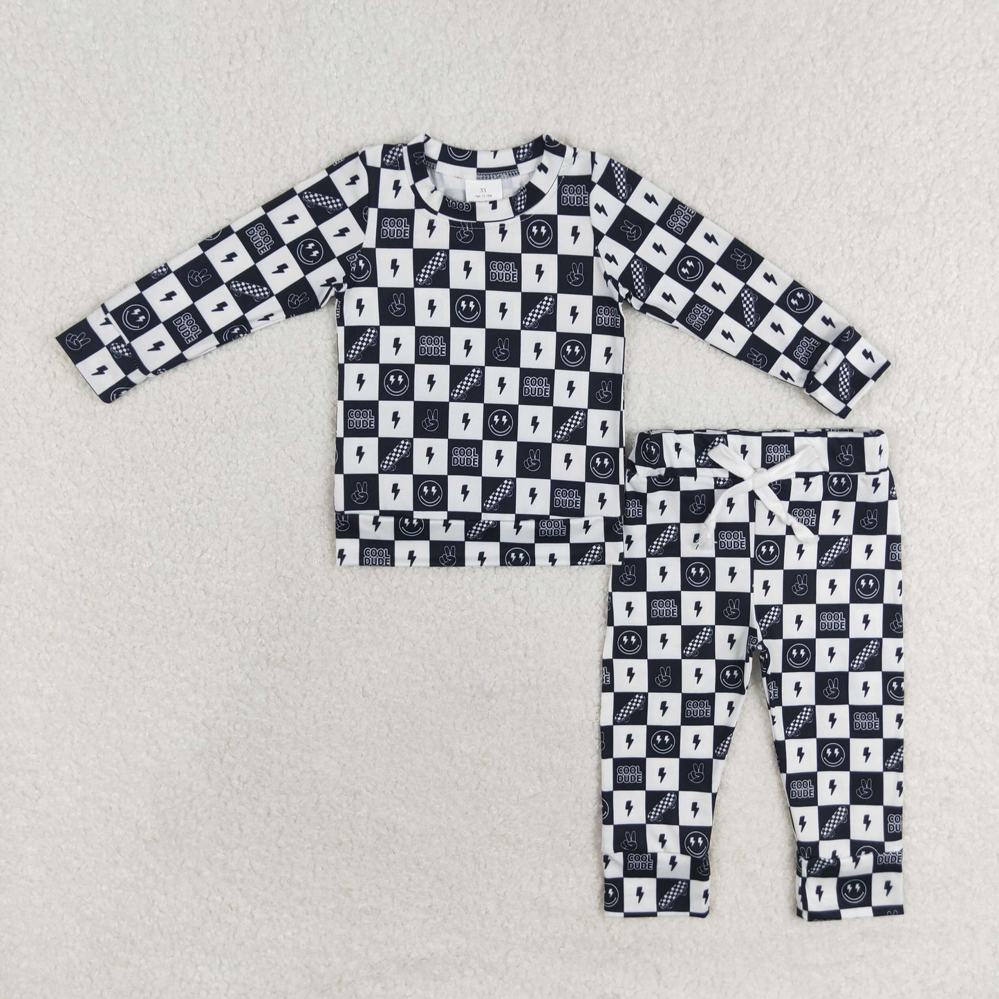 Baby Boys Western Brother Sibling Top Pants Pajamas Clothes Sets