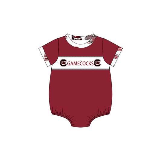 Preorder(moq 5)Baby Infant Boys Gamecocks Team Rompers