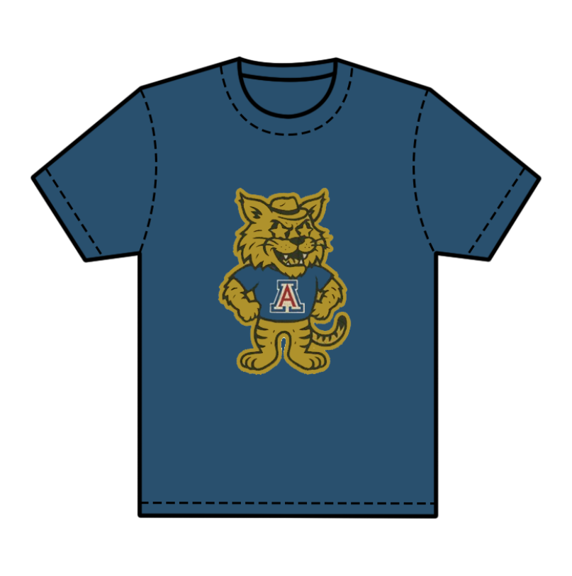 preorder(moq 5) Baby Boys Blue Short Sleeves Cats A Team Tee Shirts Tops