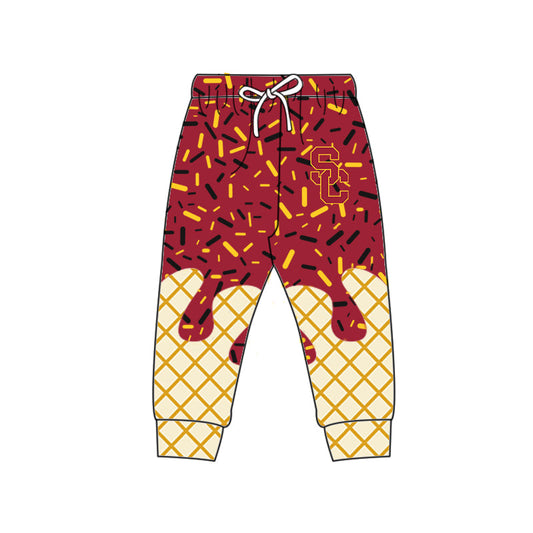 Preorder (moq 5)Baby Boys Drip Sprinkles USC Trojans Team Jogger Pants Bottom