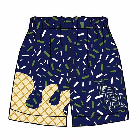 Preorder (moq 5)Baby Boys Navy Sprinkles Naturals Shorts Bottom