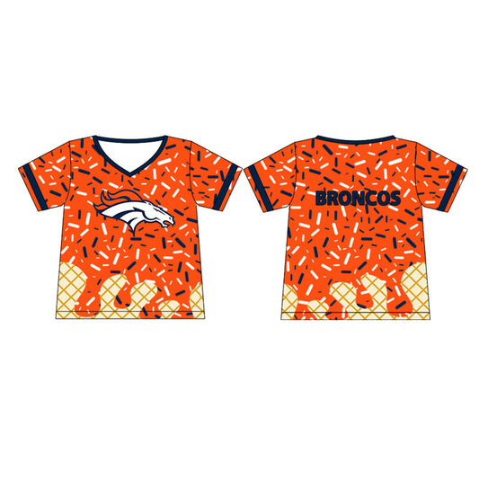 Preorder moq 5 Baby Boys Broncos Team drips Tee Shirts Tops
