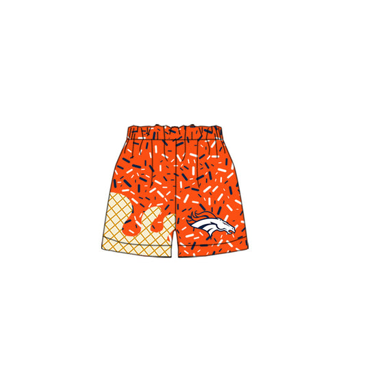 Preorder moq 5 Baby Boys Broncos Team drips Shorts Bottoms
