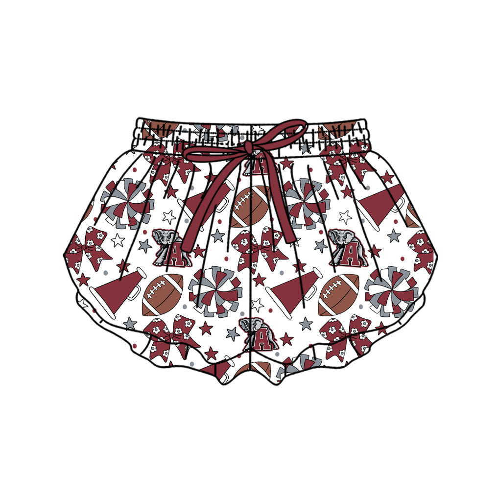 Preorder (moq 5)Baby Girls Bows Stars Footballs Team Butterfly Shorts Bottom