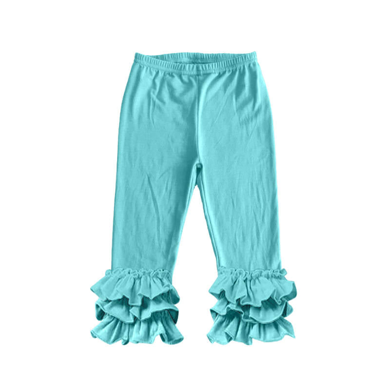 Baby Girls Aqua Triple Ruffle Pants preorder(moq 5)