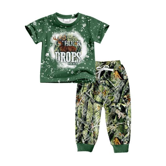 Baby Boys Camo Deer Shirt Pants Clothes Sets preorder(moq 5)