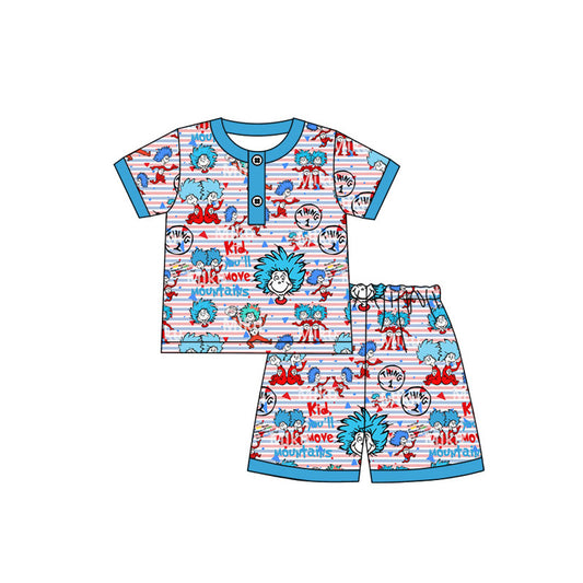 Preorder (moq 5)Baby Girls Dr Reading Miss Thing Top Shorts Pajamas Clothes Sets