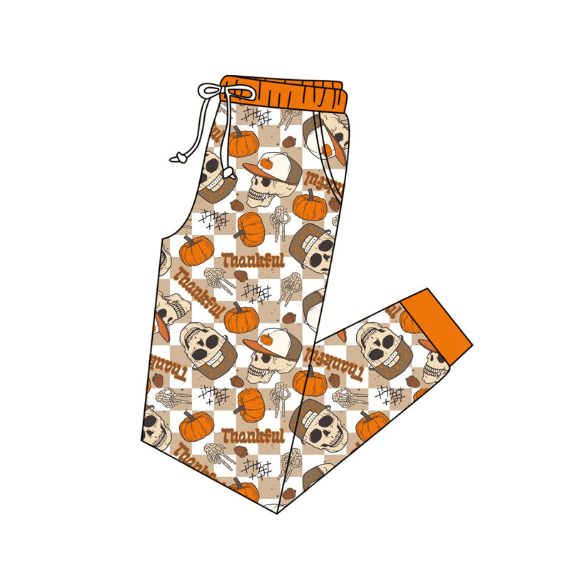 Preorder(moq 5) Adult Women Thanksgiving Thankful Jogger Pants