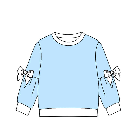 Preorder (moq 5)Baby Girls Bows Long Sleeve T-shirts Top