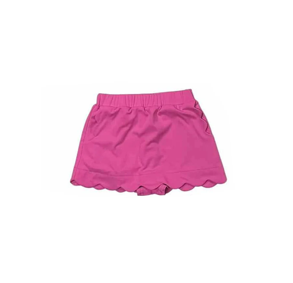Preorder(moq 5) Baby Girls Hot Pink Pockets Skort Shorts Bottoms