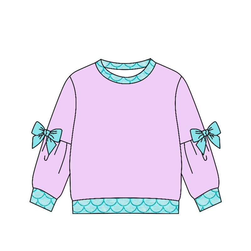 Preorder (moq 5)Baby Girls Bows Long Sleeve T-shirts Top