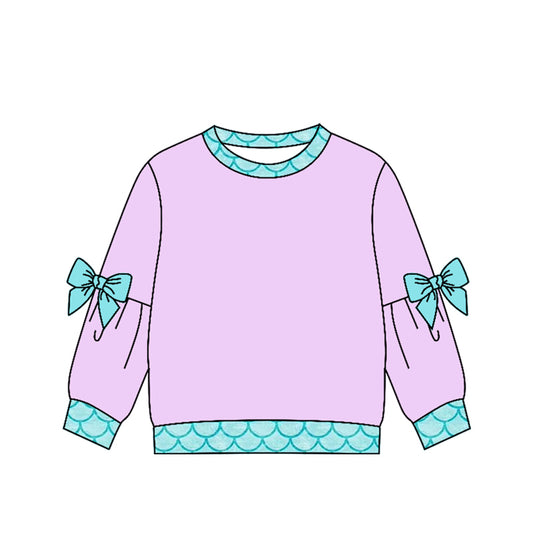 Preorder (moq 5)Baby Girls Bows Long Sleeve T-shirts Top