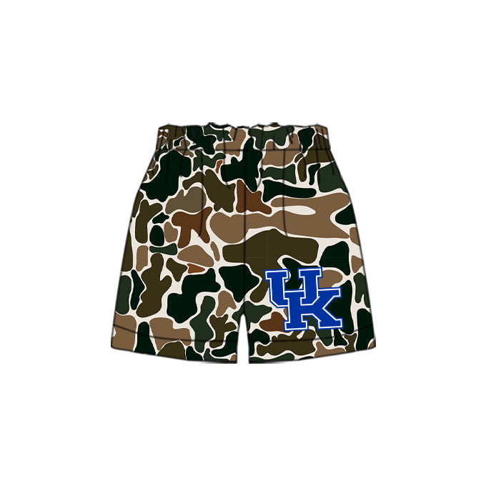 Preorder(moq 5) Baby Boys Brown Camouflage UK Team Sports Shorts
