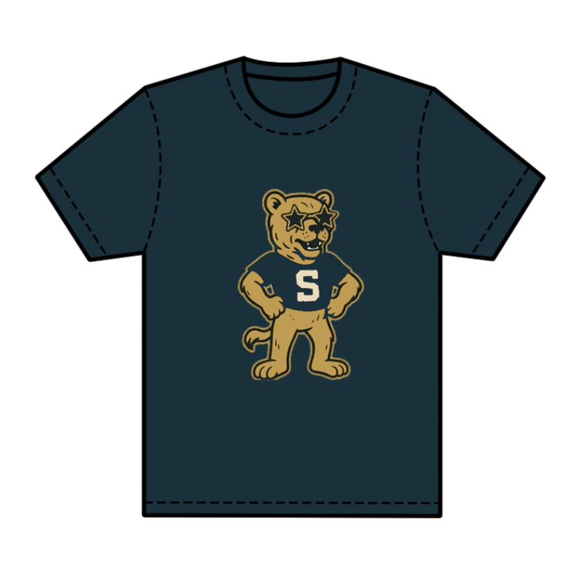 preorder(moq 5) Baby Boys Black Short Sleeves Leopard S Team Tee Shirts Tops