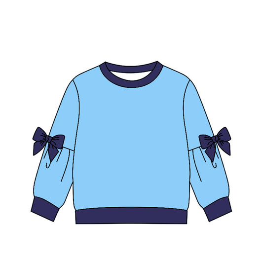 Preorder (moq 5)Baby Girls Bows Long Sleeve T-shirts Top