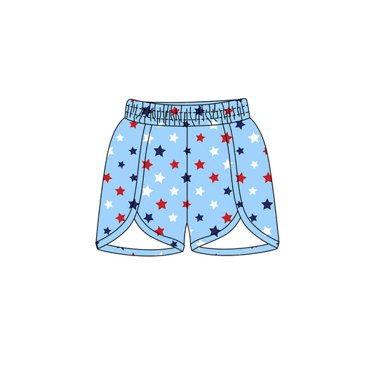 Preorder (moq 5)Baby Girls 4th Of July Stars Summer Shorts
