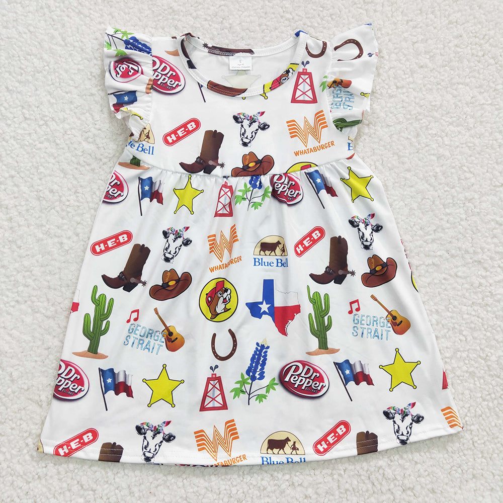 Baby Boys Western Sibling Sister Texas Rompers Dresses Outfits Sets