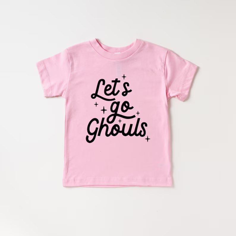 Baby Girls Let's Go Pink Short Sleeve Tee Shirts Tops Preorder(moq 5)
