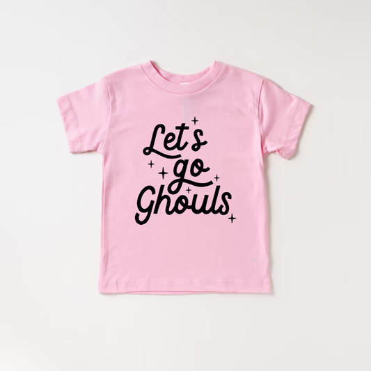 Baby Girls Let's Go Pink Short Sleeve Tee Shirts Tops Preorder(moq 5)