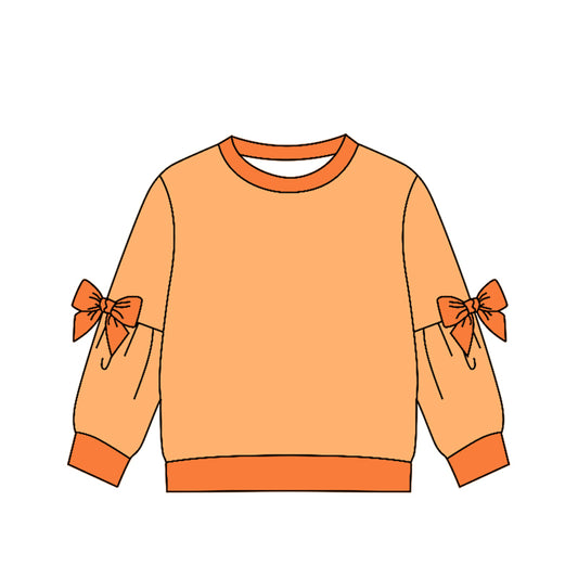 Preorder (moq 5)Baby Girls Bows Long Sleeve T-shirts Top